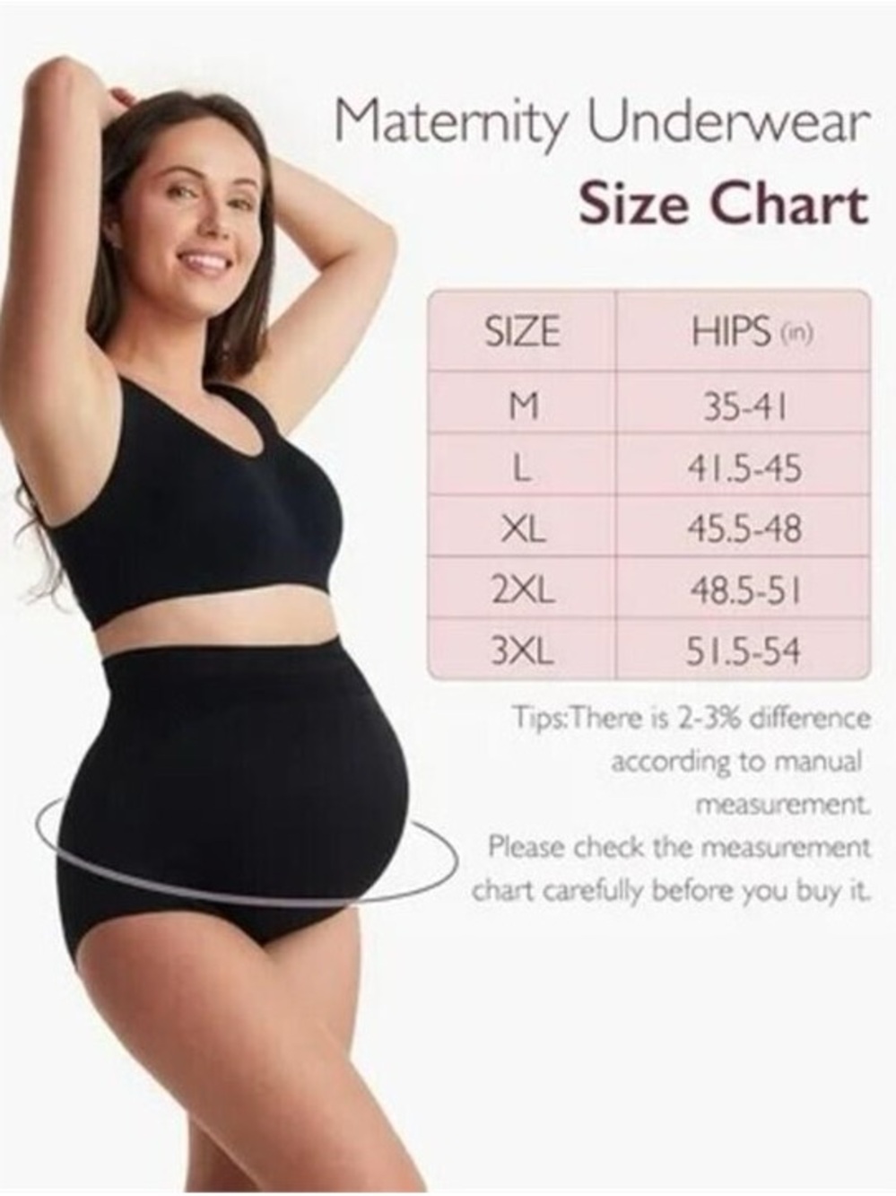 NWT Momcozy High Waisted Pregnancy Seamless Soft Belly Support Panties, L, 3 pk - Picture 6 of 6